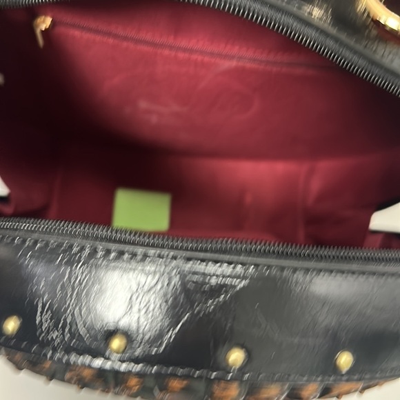 BLACK Real Working Clock Handbag NEW - Picture 8 of 12